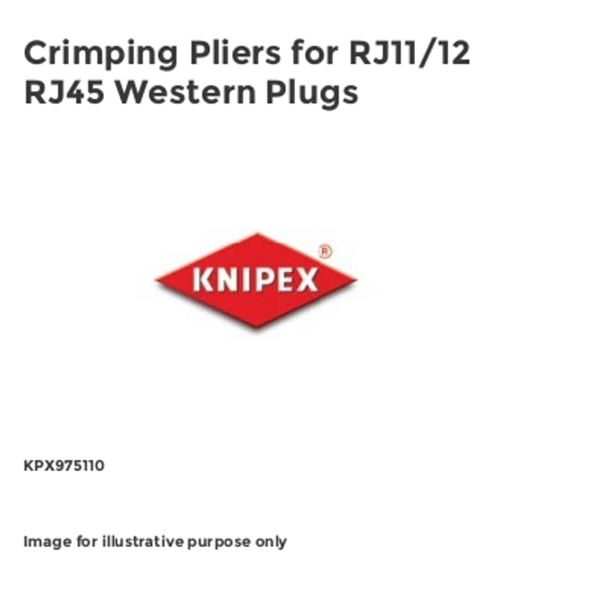 Crimping Pliers for RJ11/12 RJ45 Western Plugs KPX975110