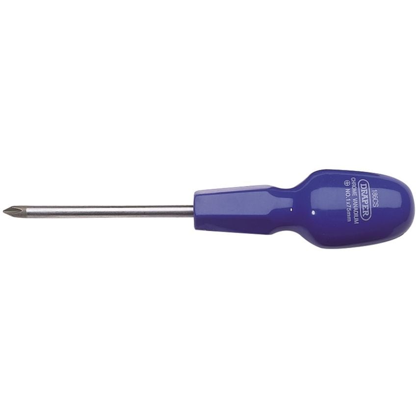 Cross Slot Cabinet Pattern Screwdriver No.1x75mm (Sold Loose)