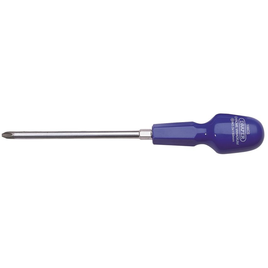 Cross Slot Cabinet Pattern Screwdriver No.3x150mm (Sold Loose)