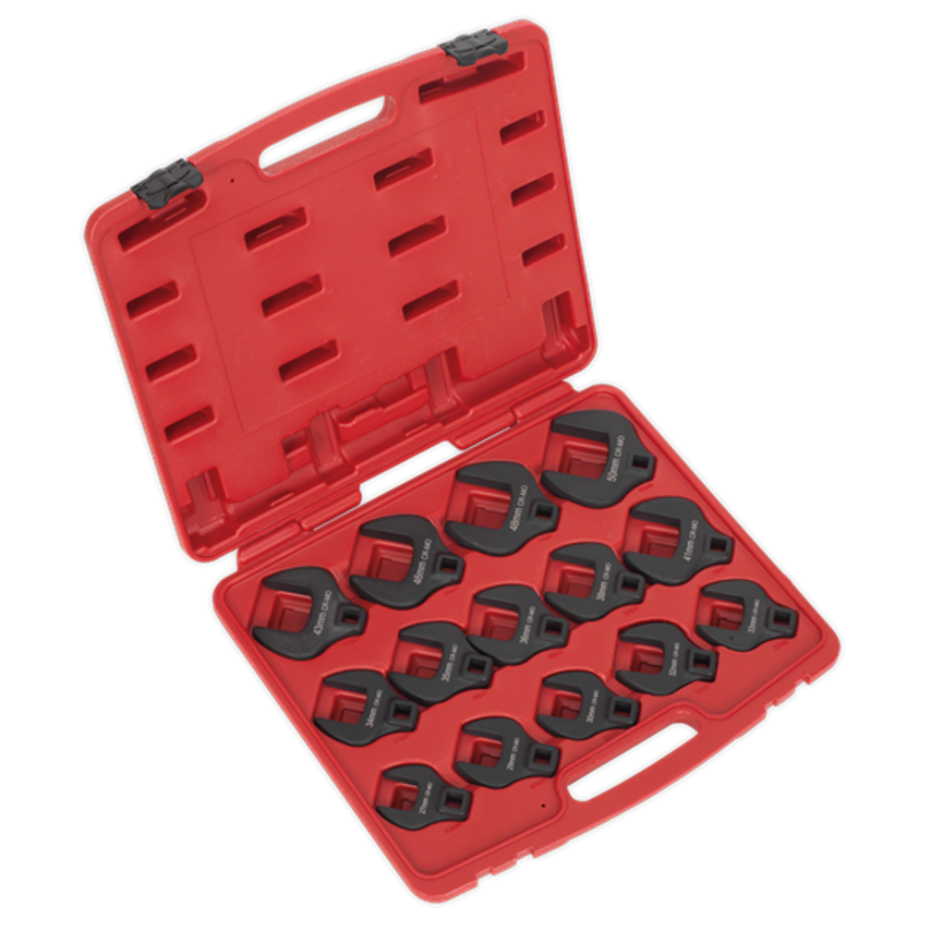 Crow's Foot Spanner Set14 Piece 1/2" Square Drive Metric