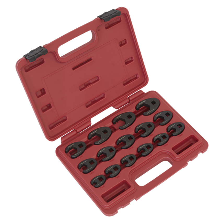 Crow's Foot Spanner Set15 Piece 3/8" Square Drive Metric