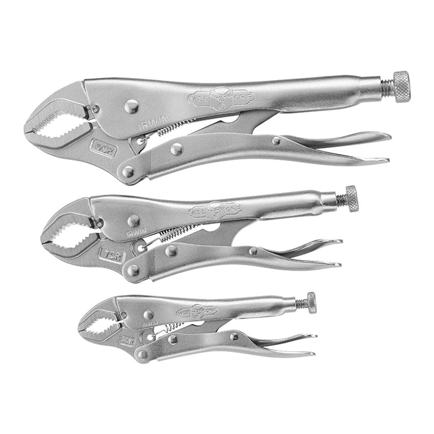 Curved Jaw Locking Pliers Set of 3 (5CR/7CR/10CR) VIS10508020