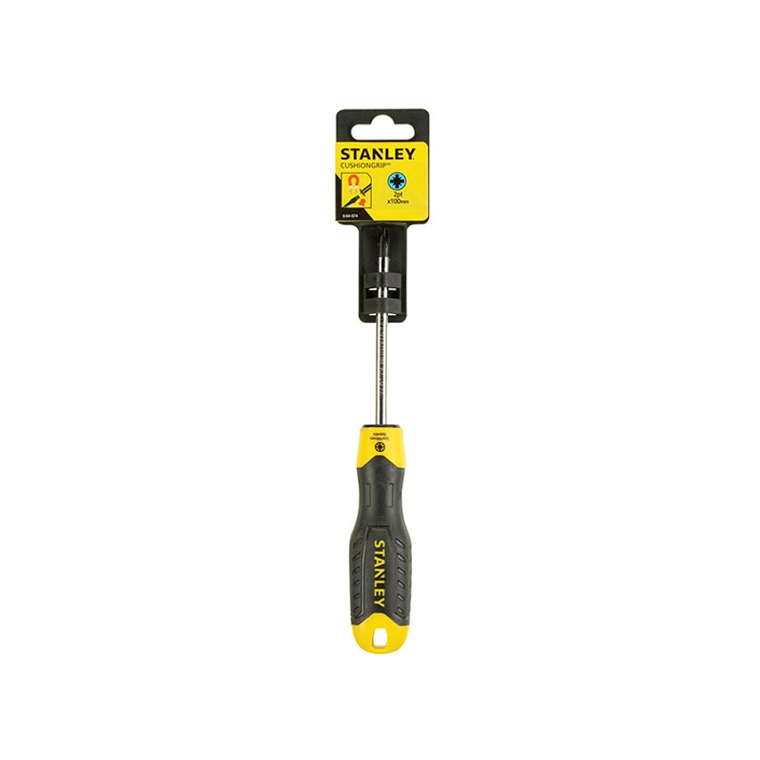 Cushion Grip Screwdriver Pozidriv Tip PZ2 x 100mm STA064974