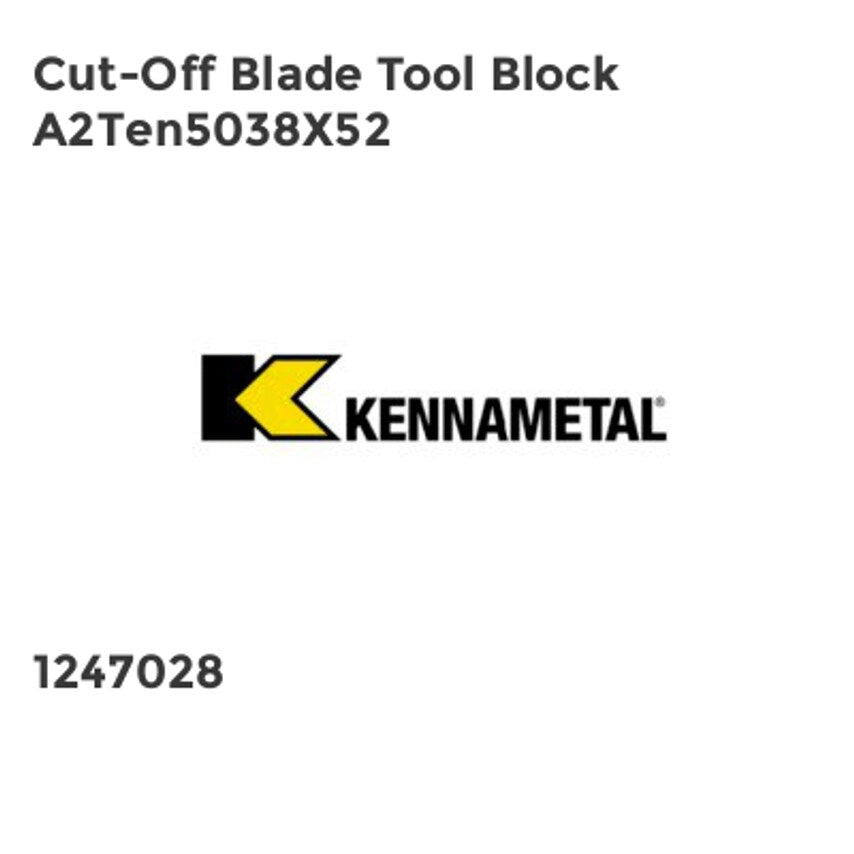 Cut-Off Blade Tool Block A2Ten5038X52