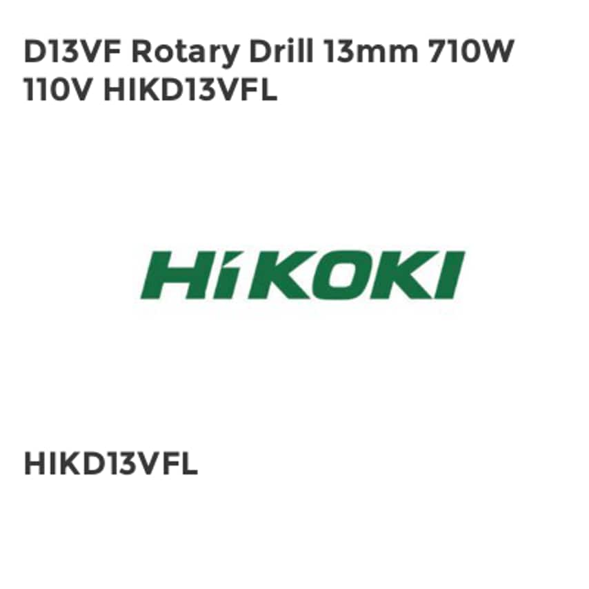 D13VF Rotary Drill 13mm 710W 110V HIKD13VFL