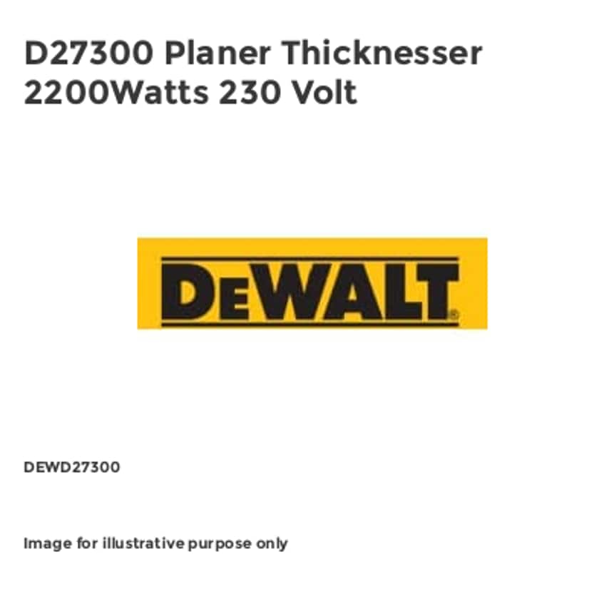 D27300 Planer Thicknesser 2200Watts 230 Volt