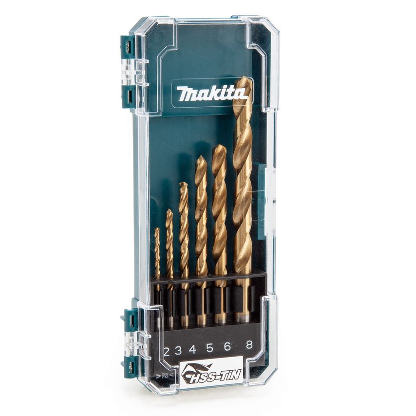 D-72833 HSS-Tin Drill Bit Set for Metal (6 Piece)
