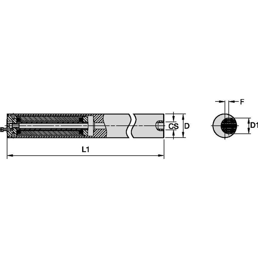D80MHBB1125 Vibration-Free Boring Bar D80,