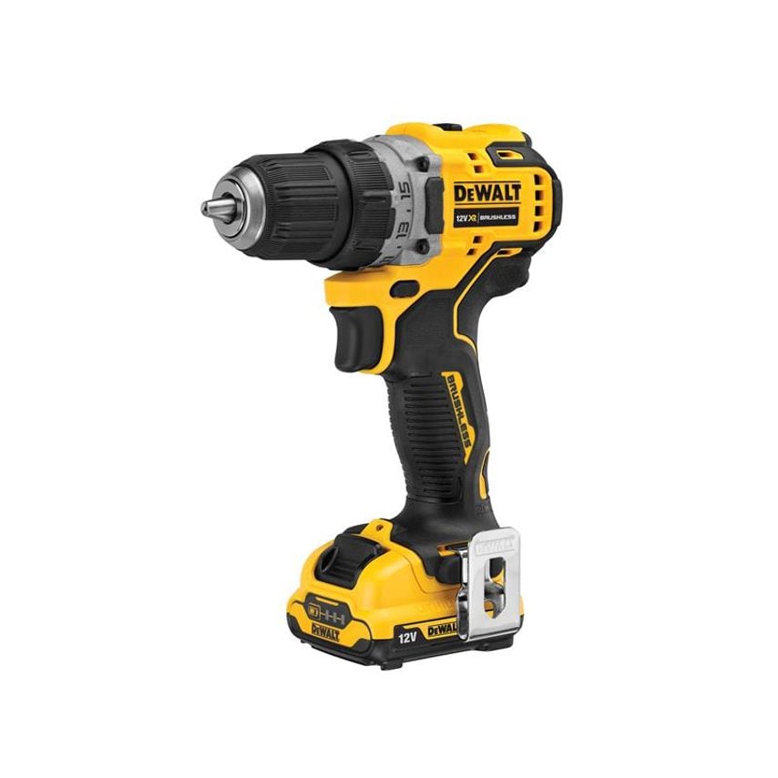 DCD701D2 XR Brushless Sub-Compact Drill Driver 12V 2 x 2.0Ah Li-ion DEWDCD701D2