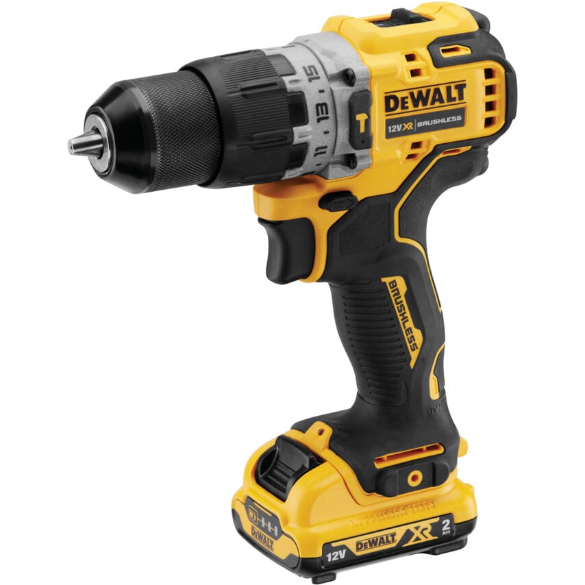 DCD706D2 12V XR Sub-compact Brushless Impact Drill Driver 2X 2.0AH Batteries