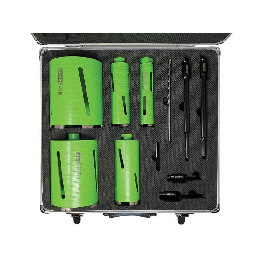 DCDKIT11 Diamond Dry Core Drill Bit Set, 11 Piece CORDCDKIT11