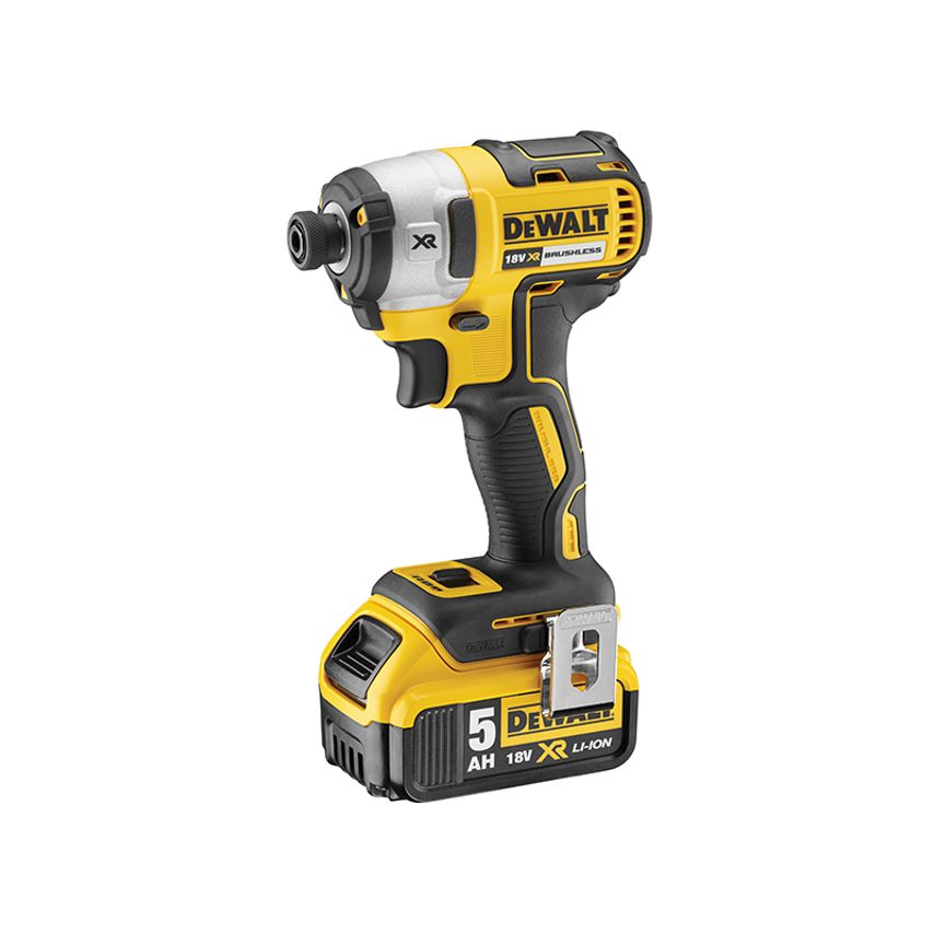 DCF887P2 XR Brushless 3 Speed Impact Driver 18V 2 x 5.0Ah Li-ion DEWDCF887P2