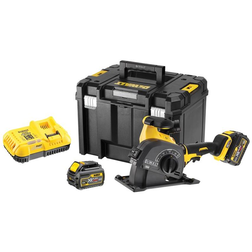 DCG200T2 XR FlexVolt Wall Chaser 125mm 54V 2 x 6.0Ah Li-ion DEWDCG200T2