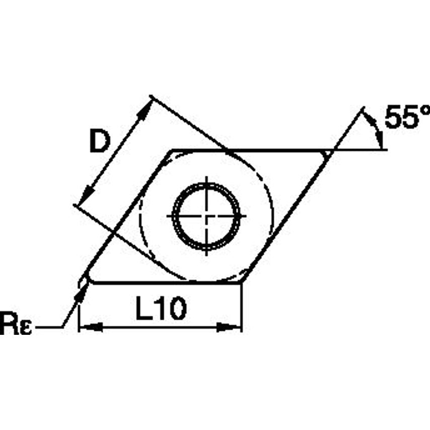 DCGW70204S01225MT Cbn Tipped Insert