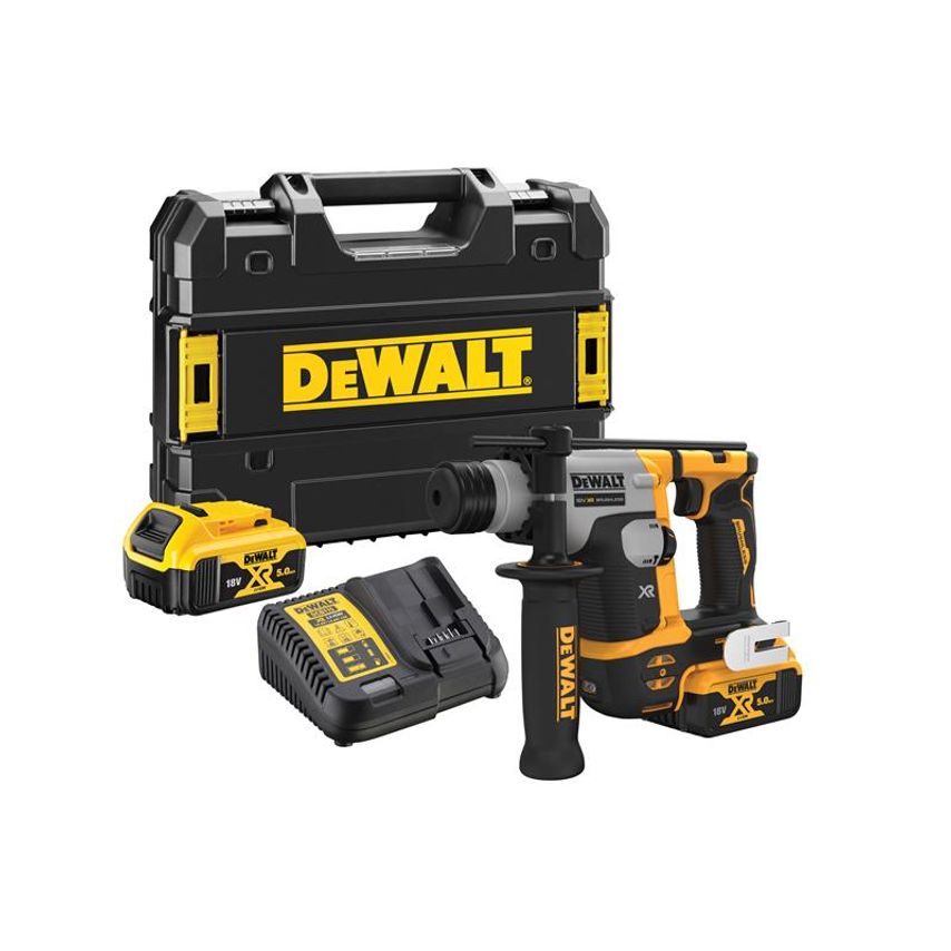 DCH172P2 Ultra-Compact XR SDS Plus Rotary Hammer 18V 2 x 5.0Ah Li-ion DEWDCH172P2