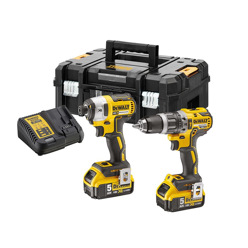 DCK266P2T XR Brushless Twin Pack 18V 2 x 5.0Ah Li-ion DEWDCK266P2T