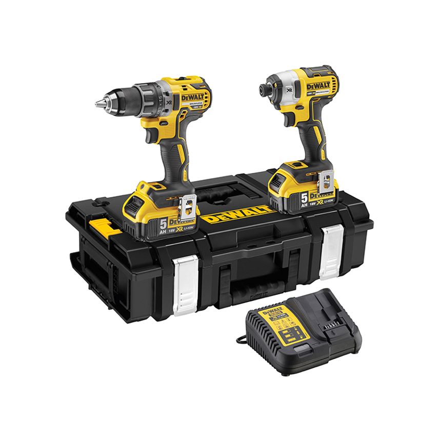 DCK266P2 XR Brushless Twin Pack 18V 2 x 5.0Ah Li-ion DEWDCK266P2