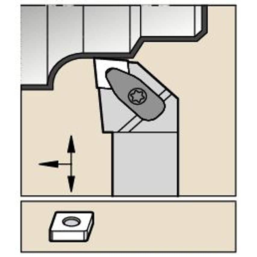 DCLNL124BKC3 D Clamping Holder W0.75 L4.50