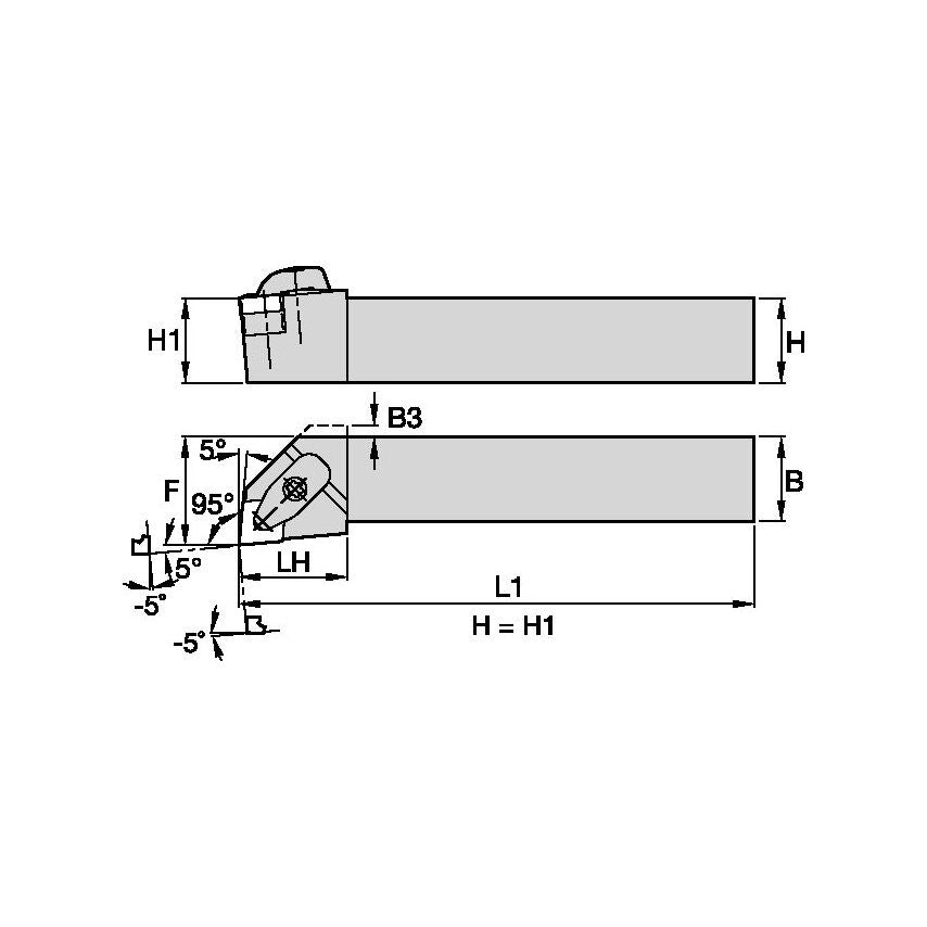 DCLNL164CKC3 D Clamping Holder W1.00 L5.00