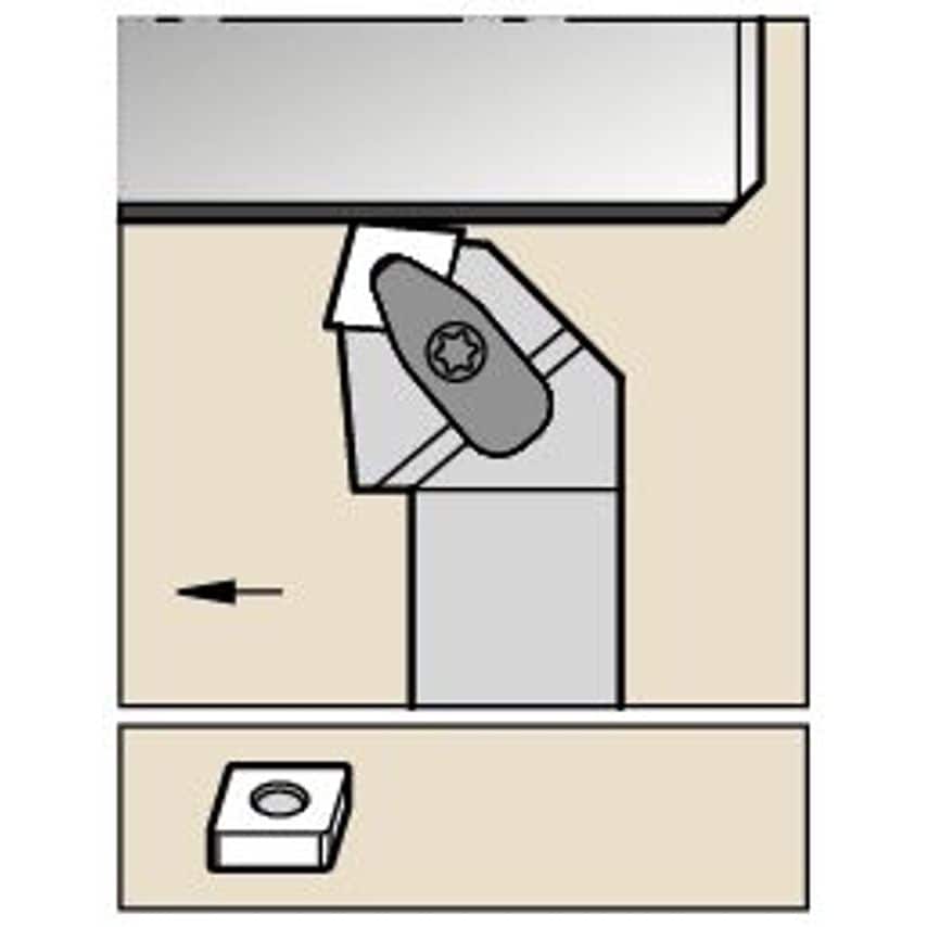 DCRNR164DKC3 D Clamping Holder W1.00 L6.00