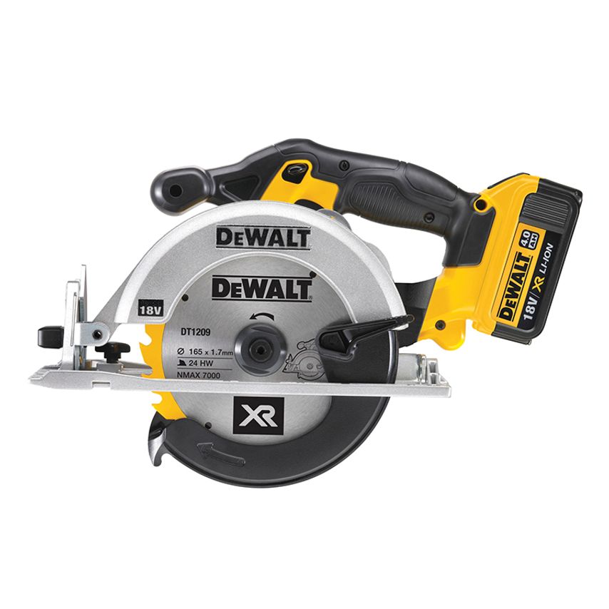 DCS391M2 Premium XR Circular Saw 165mm 18V 2 x 4.0Ah Li-ion DEWDCS391M2
