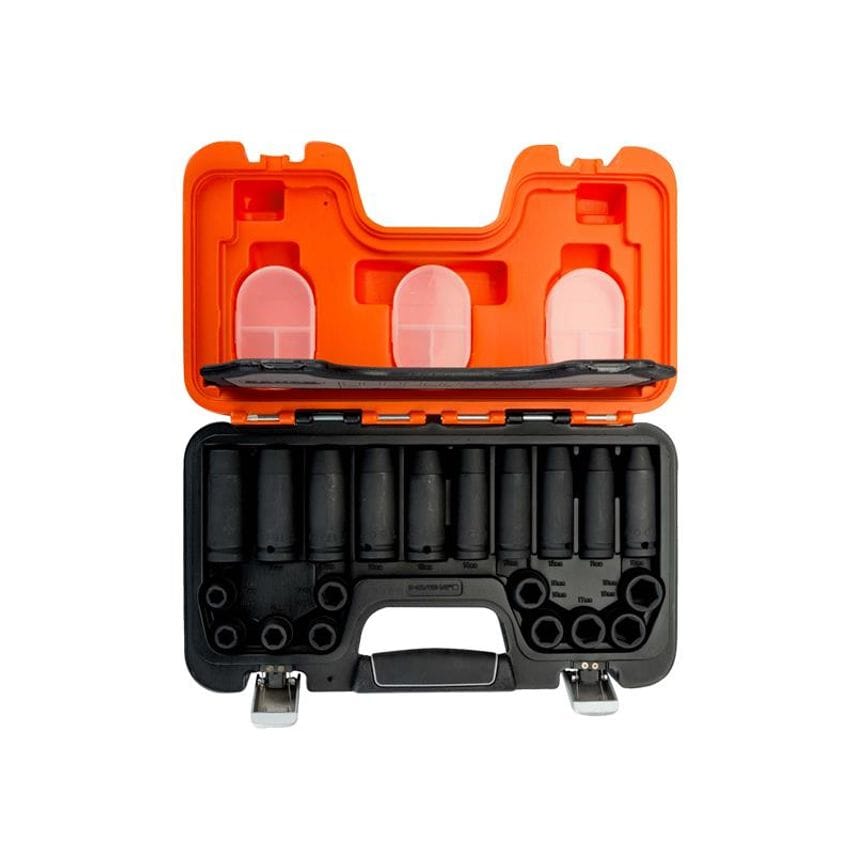 D-DD/S20 1/2in Drive Impact Socket Set, 20 Piece BAHDDS20