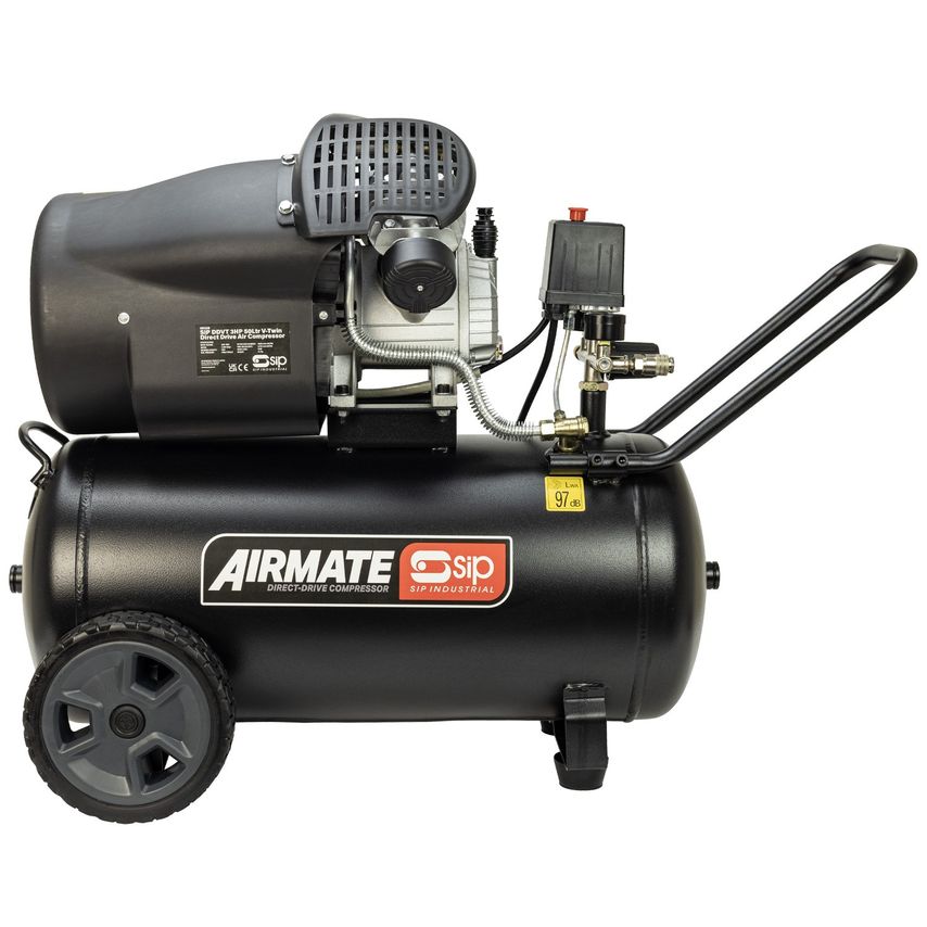 DDVT 3HP 50L V-Twin Direct Drive Compressor