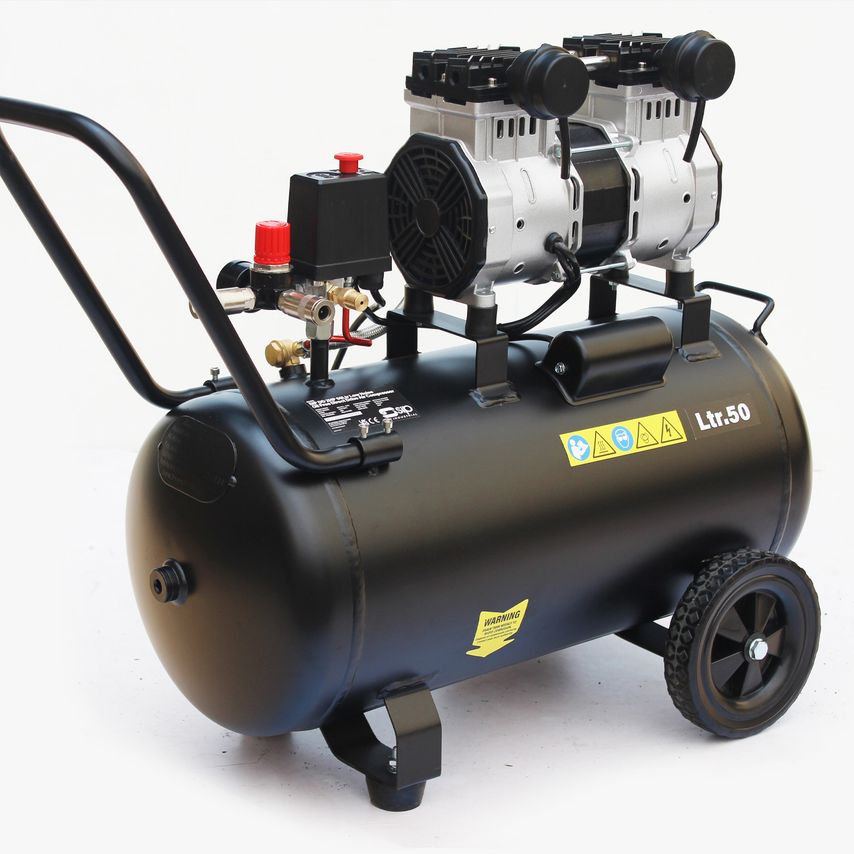 DD 2HP 50 Liter Low Noise Oil-Free Direct Drive Compressor
