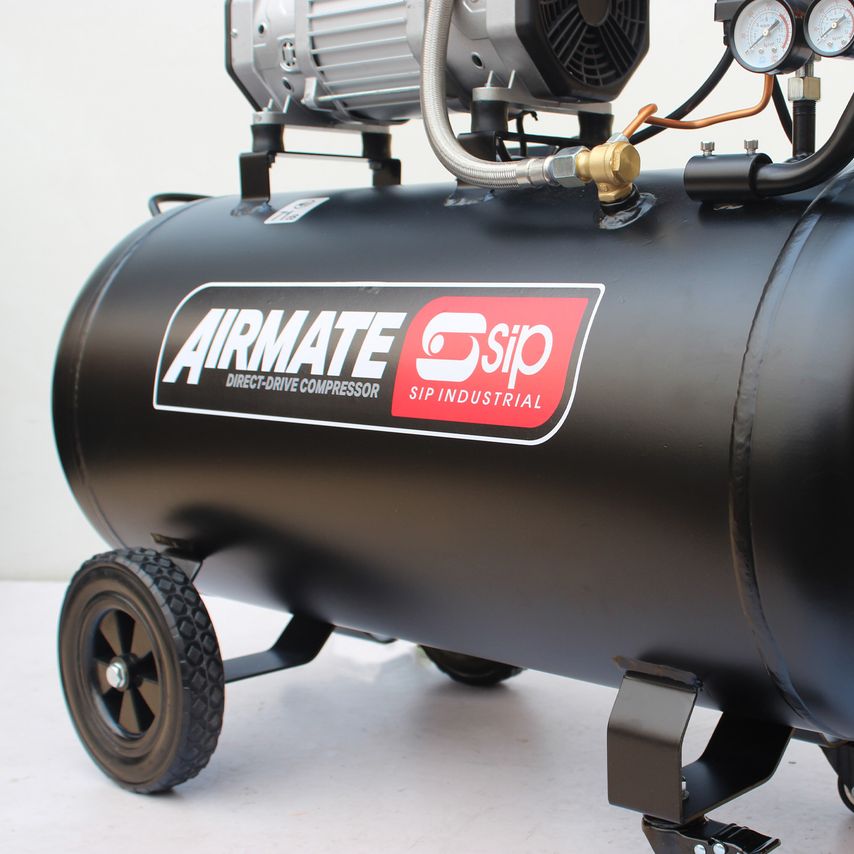 DD 3HP 100 Liter Low Noise Oil-Free Direct Drive Compressor