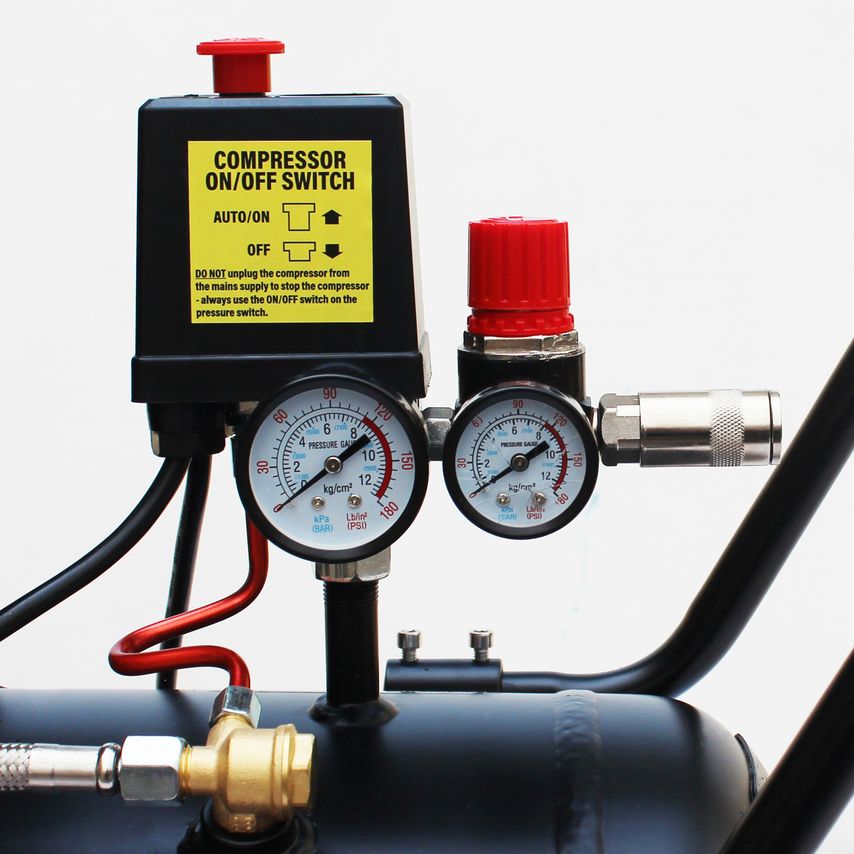 DD 3HP 100 Liter Low Noise Oil-Free Direct Drive Compressor