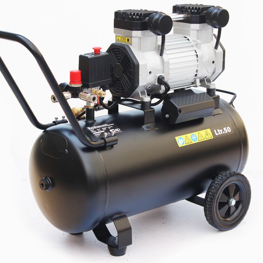 DD 3HP 50 Liter Low Noise Oil-Free Direct Drive Compressor