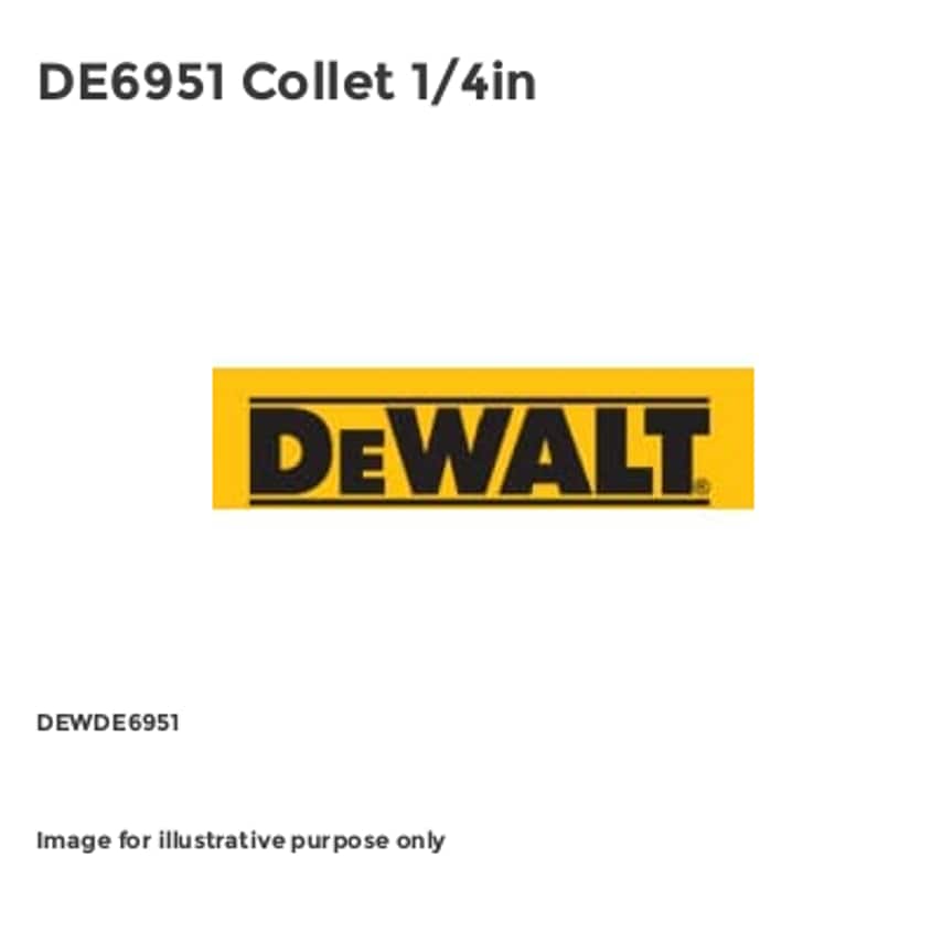DE6951 Collet 1/4in - DEWDE6951