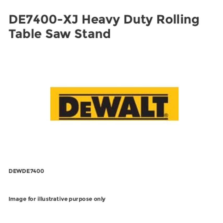 DE7400-XJ Heavy Duty Rolling Table Saw Stand DEWDE7400