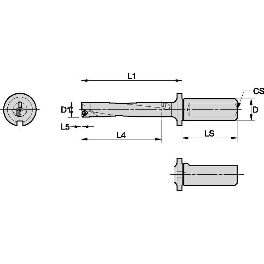 DFSP160R5WB20M Indexable Drill DFSP 16, 0MM 5X