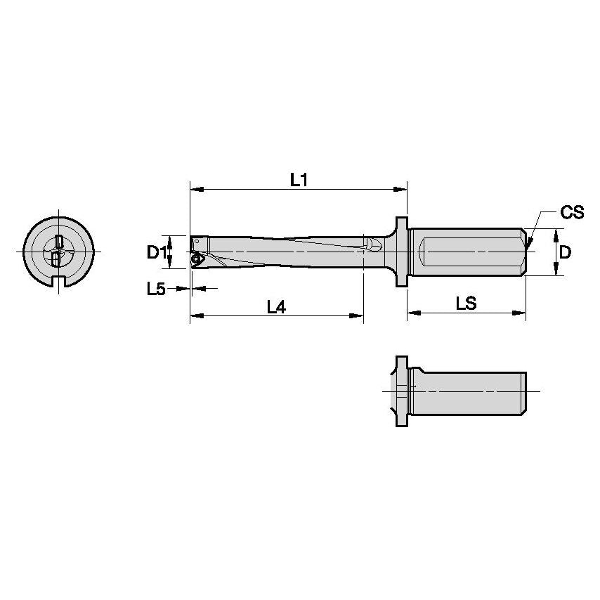 DFSP180R5WB25M Indexable Drill DFSP 18, 0MM 5X