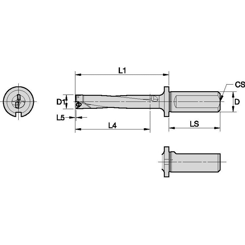 DFSP340R5WB40M Indexable Drill DFSP 34, 0MM 5X