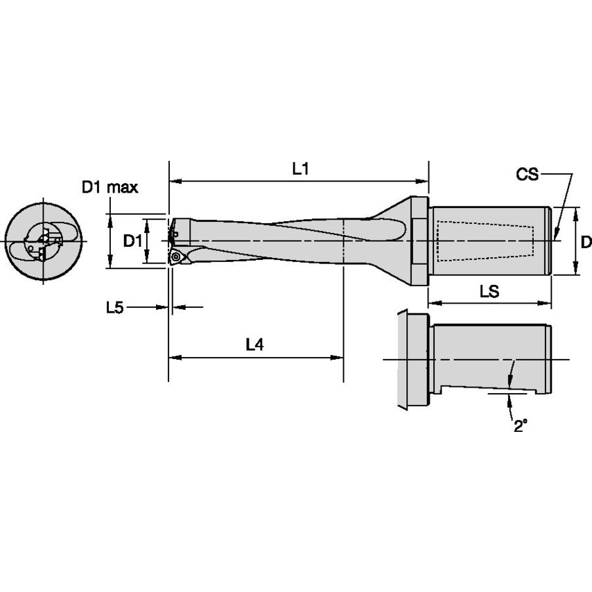 DFT320R4WD40M Drill-Fix RH DIAMETER=32.0MM