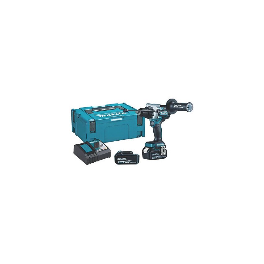 DHP486RTJ 18V Brushless Cordless Combi Drill - 2X5.0AH Bats