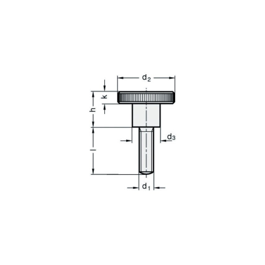 DIN464-M4-20 Thumb Screw