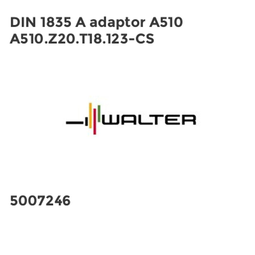 DIN 1835 A adaptor A510 A510.Z20.T18.123-CS