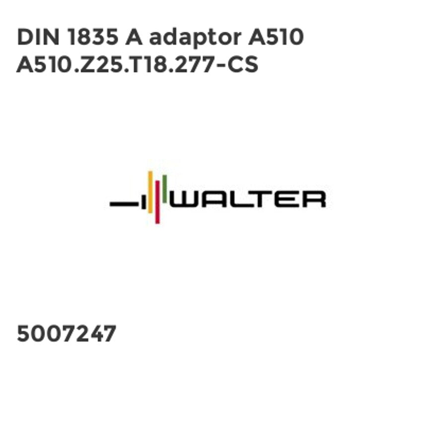 DIN 1835 A adaptor A510 A510.Z25.T18.277-CS