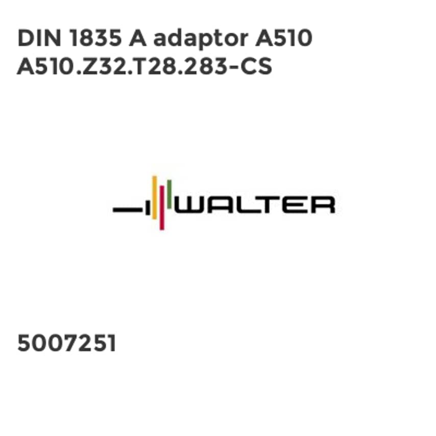 DIN 1835 A adaptor A510 A510.Z32.T28.283-CS