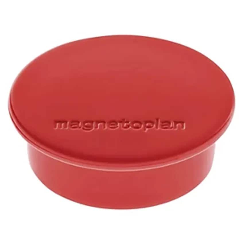DISCOFIX COLOUR Magnet, 40mm, Pack Of 40, Red