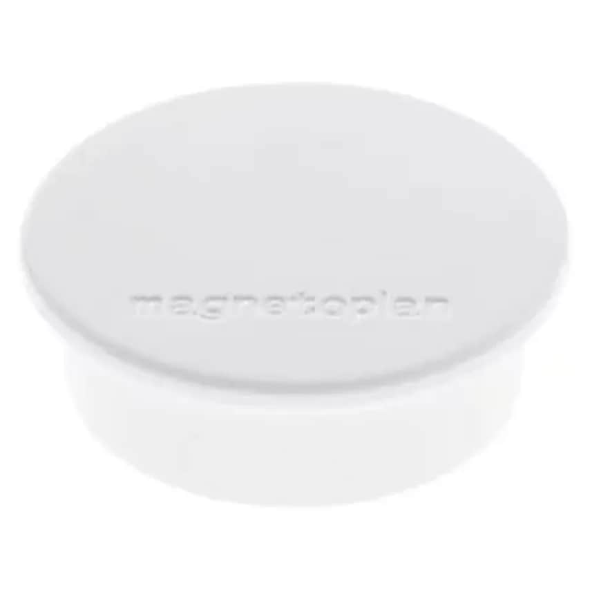 DISCOFIX COLOUR Magnet, 40mm, Pack Of 40, White