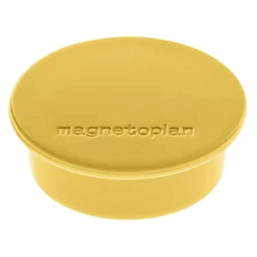 DISCOFIX COLOUR Magnet, 40mm, Pack Of 40, Yellow