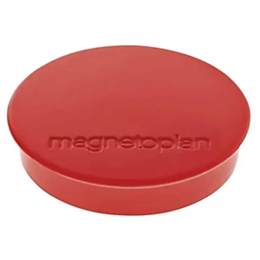 DISCOFIX STANDARD Magnet, 30mm, Pack Of 80, Red