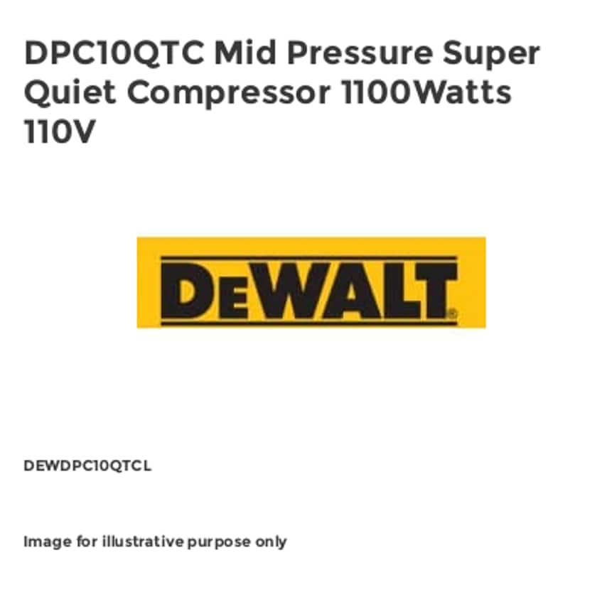 DPC10QTC Mid Pressure Super Quiet Compressor 1100Watts 110V