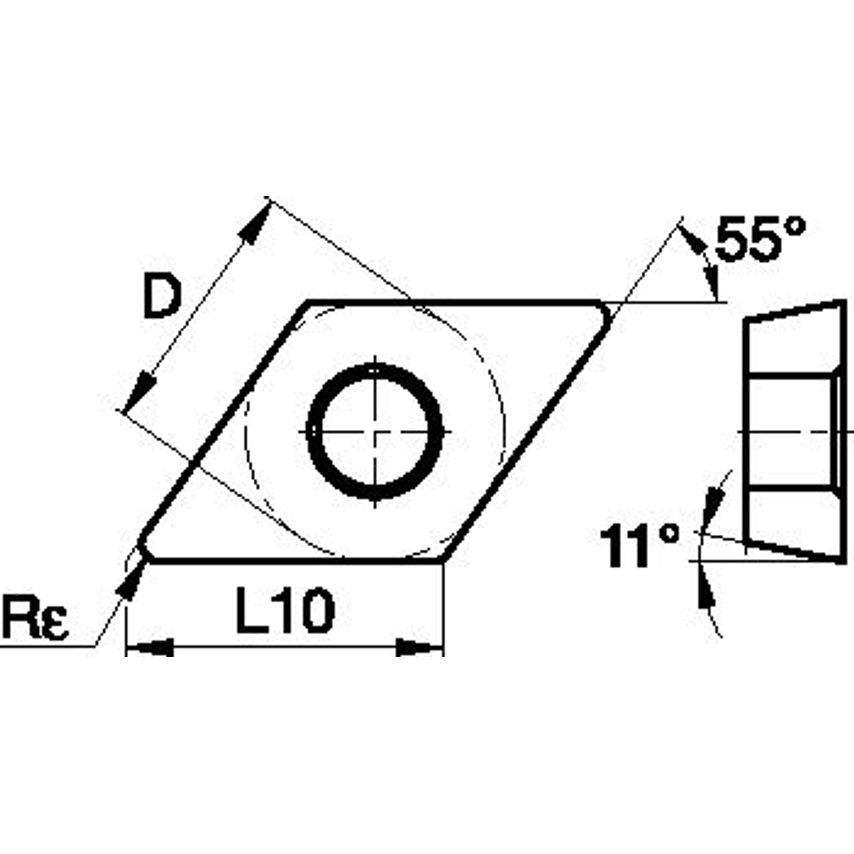 DPGW070204FST ANSI/ISO Turning Insert DP..