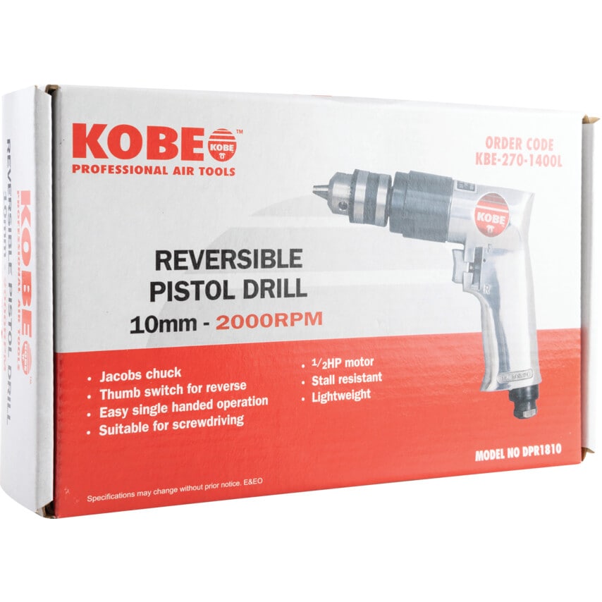DPR1810 10mm Reversible Pistol Drill