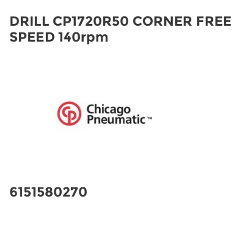 DRILL CP1720R50 CORNER FREE SPEED 140rpm